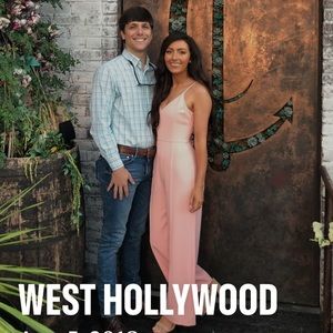 EUC Gianni Bini Sz 2 peach jumpsuit